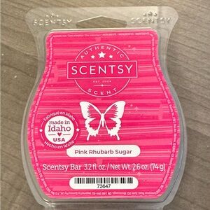 Scentsy Pink Rhubarb Sugar Wax Bar